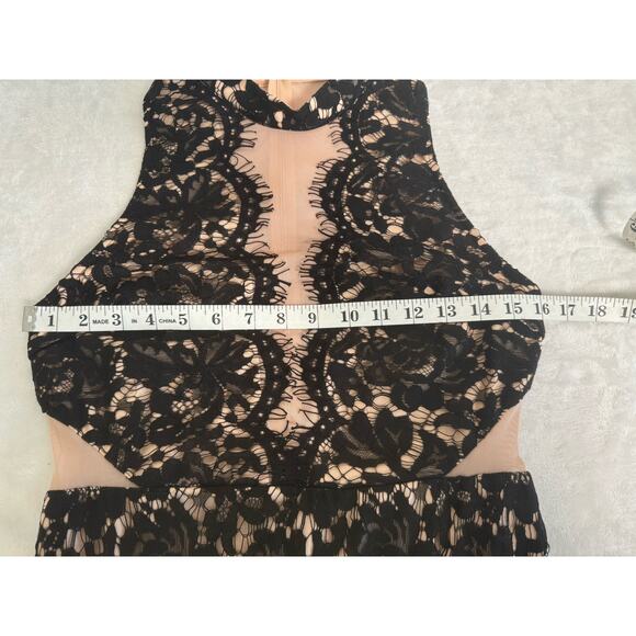 ASTR The Label Lace and Mesh Bodycon Dress in Black Size L - Picture 8 of 9